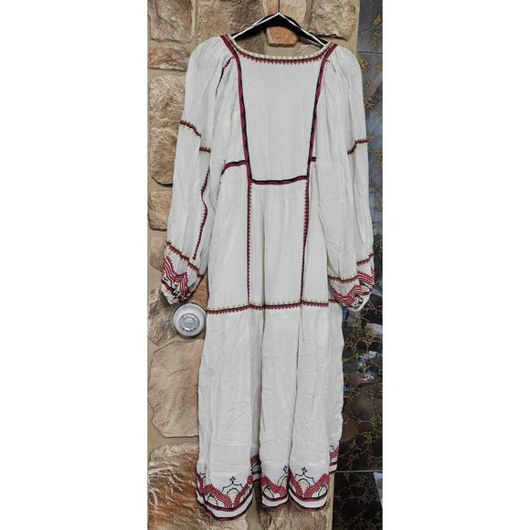 Free People Sweet Escape Embroidered Midi Dress Size S. B23 - Picture 6 of 10